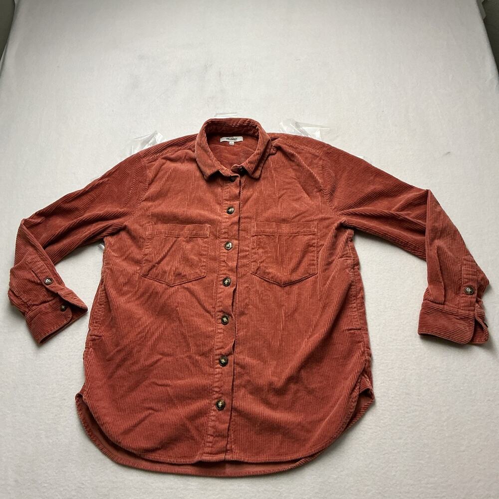 Madewell Women’s Wide Wale Corduroy Button Down Shirt Size S, 4245